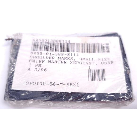 2 US Air Force USAF Chief Master Sergeant E9 E-9 E 9 Shoulder Mark Epaulettes - Picture 2 of 2